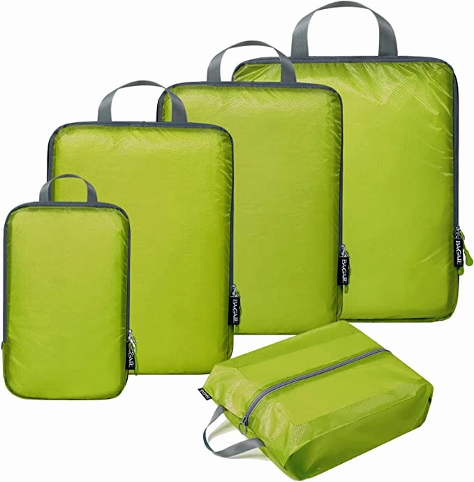 Travel Organizer 40D Ultralight Compression Nylon Packing Cubes Travel Accessories(5Set )