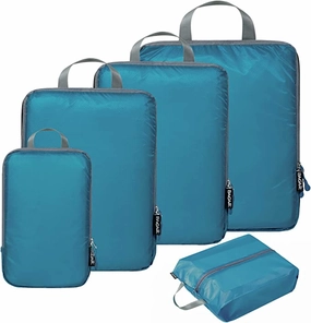 Travel Carry Bag 40D Ultralight Compression Nylon Packing Cubes Travel Accessories(5Set )