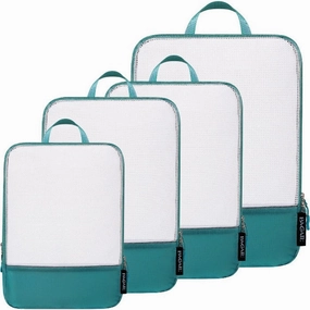 70D Ultralight Compression  Mesh Packing Cubes(4Set ) Travel Carry Bag Compact Travel Organizer
