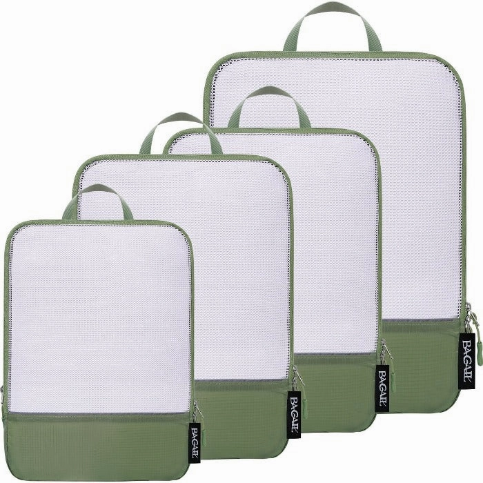 70D Ultralight Compression  Mesh Packing Cubes(4Set ) Business Duffel Bag Expandable Travel Bag