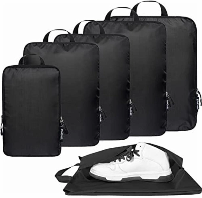 Packing Bag 70D Ultralight Compression Packing Cubes Packing Organizer With Shoe Bag For Travel Accessories Luggage Suitcase Backpack6Set