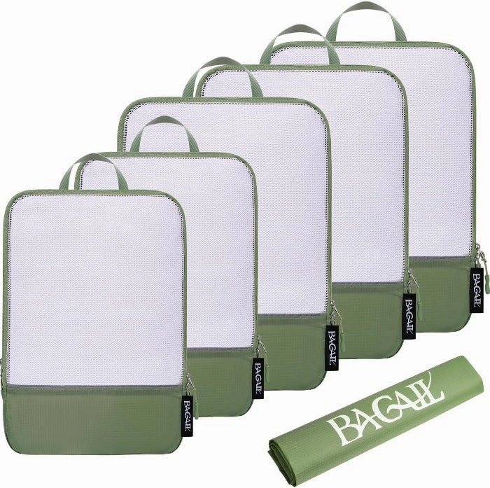 70D Ultralight Compression Packing Cubes With Laundry Bag6Set Travel Organizer Case Lightweight Travel Bag