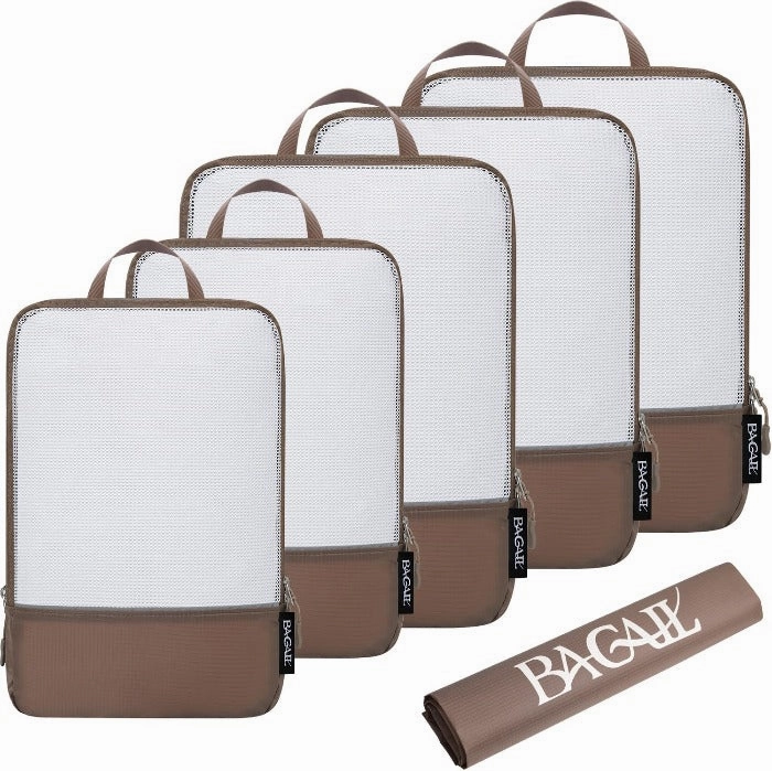 70D Ultralight Compression Packing Cubes With Laundry Bag6Set Travel Accessory Bag