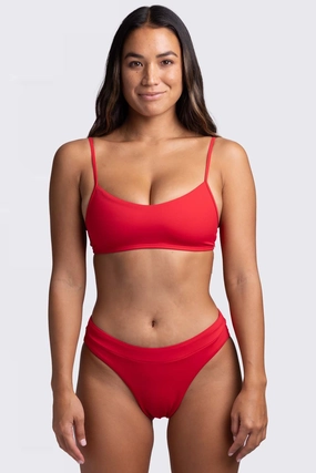 Alanna Bikini Bottom - Cherry inclusive swimwear styles, all season swimwear options