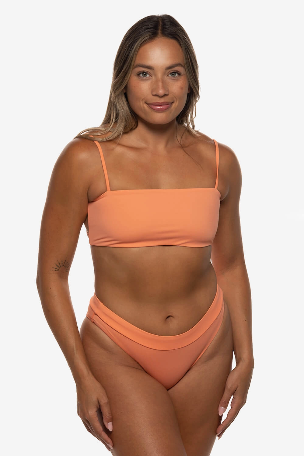 Alanna Bikini Bottom - Guava all types of swimwear, full coverage swimwear for all ages