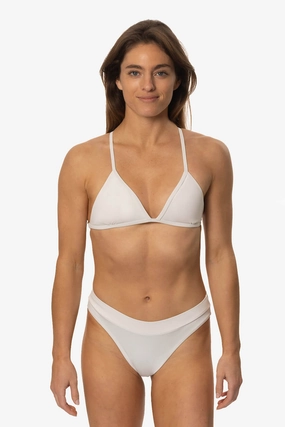 Alanna Bikini Bottom - White all types of swimwear, full coverage swimwear for all ages