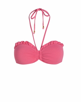 Alexis Top In Hibiscus Metallic fashionable beach swimwear, modern womens bikinis