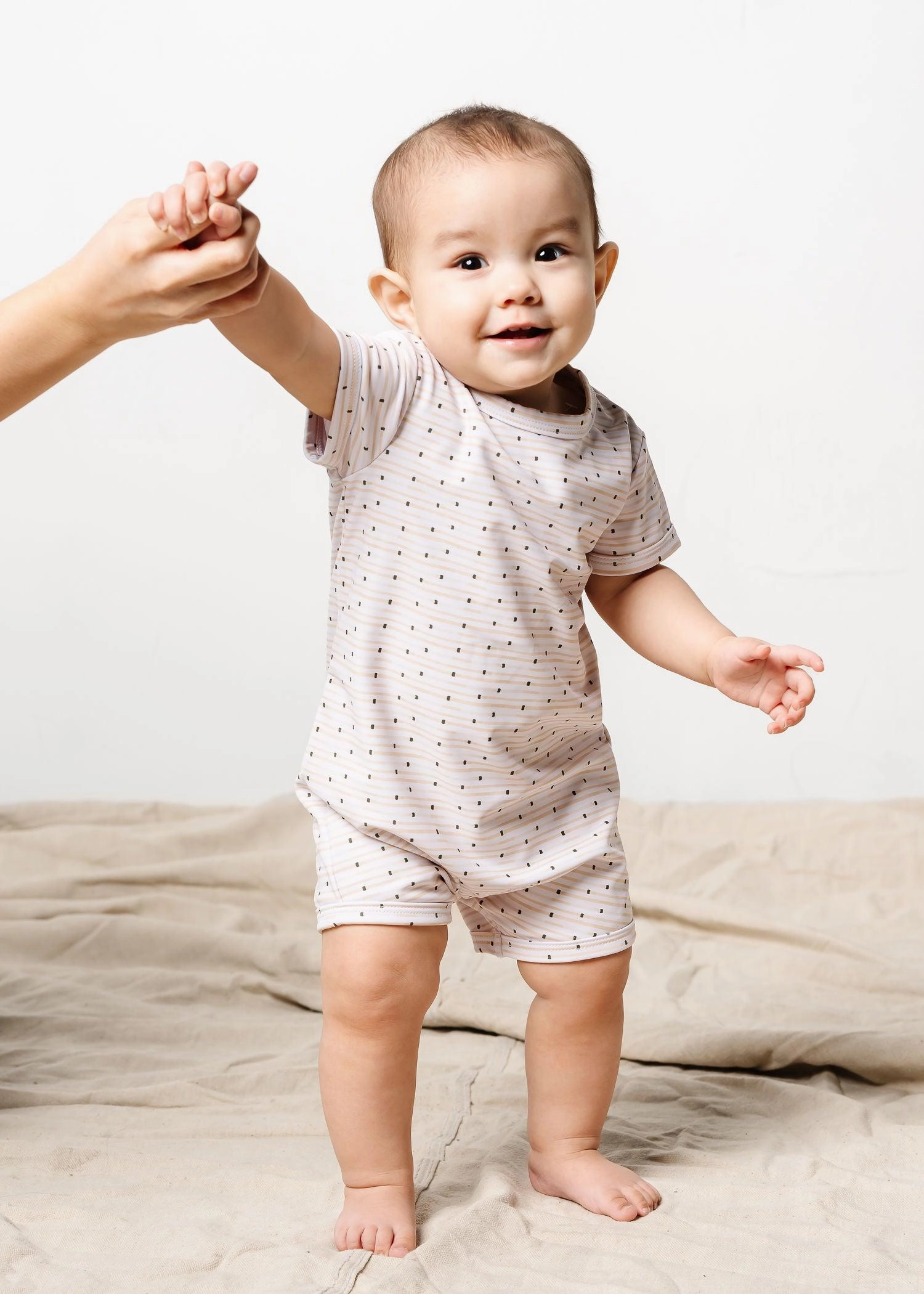 All Neutral | Baby Shorties Rashguard (Unisex) boys summer swimwear, boys rash guard swim sets
