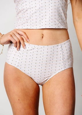 All Neutral | Mid-Rise Bottoms elastic waistband swim bottoms, mix-and-match bikini bottoms