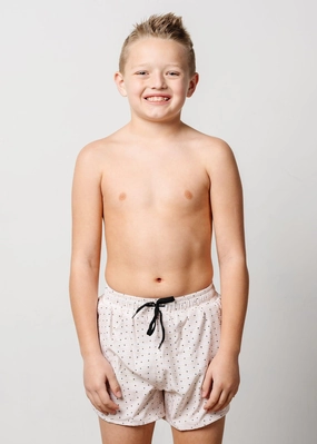 All Neutral | Youth Retro Shorties boys summer swimwear, boys rash guard swim sets