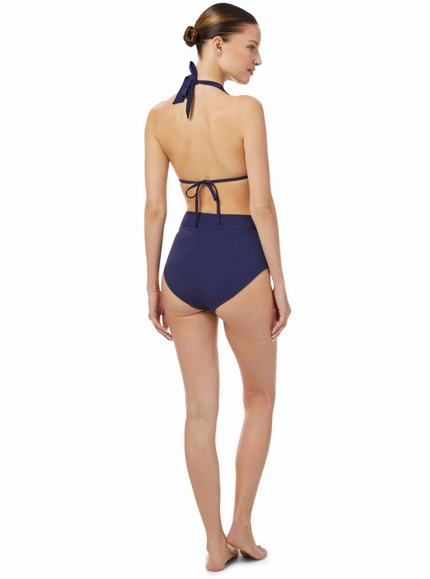 Allison Top Navy Satin