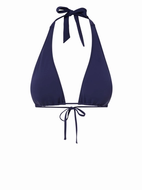 Allison Top Navy Satin high waist swimwear women, swimsuit for women beachwear