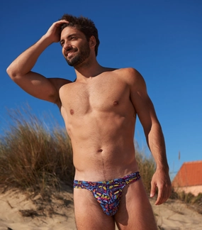 Aloha Tan Through Swim Thong affordable men's swimwear, summer swimwear for men