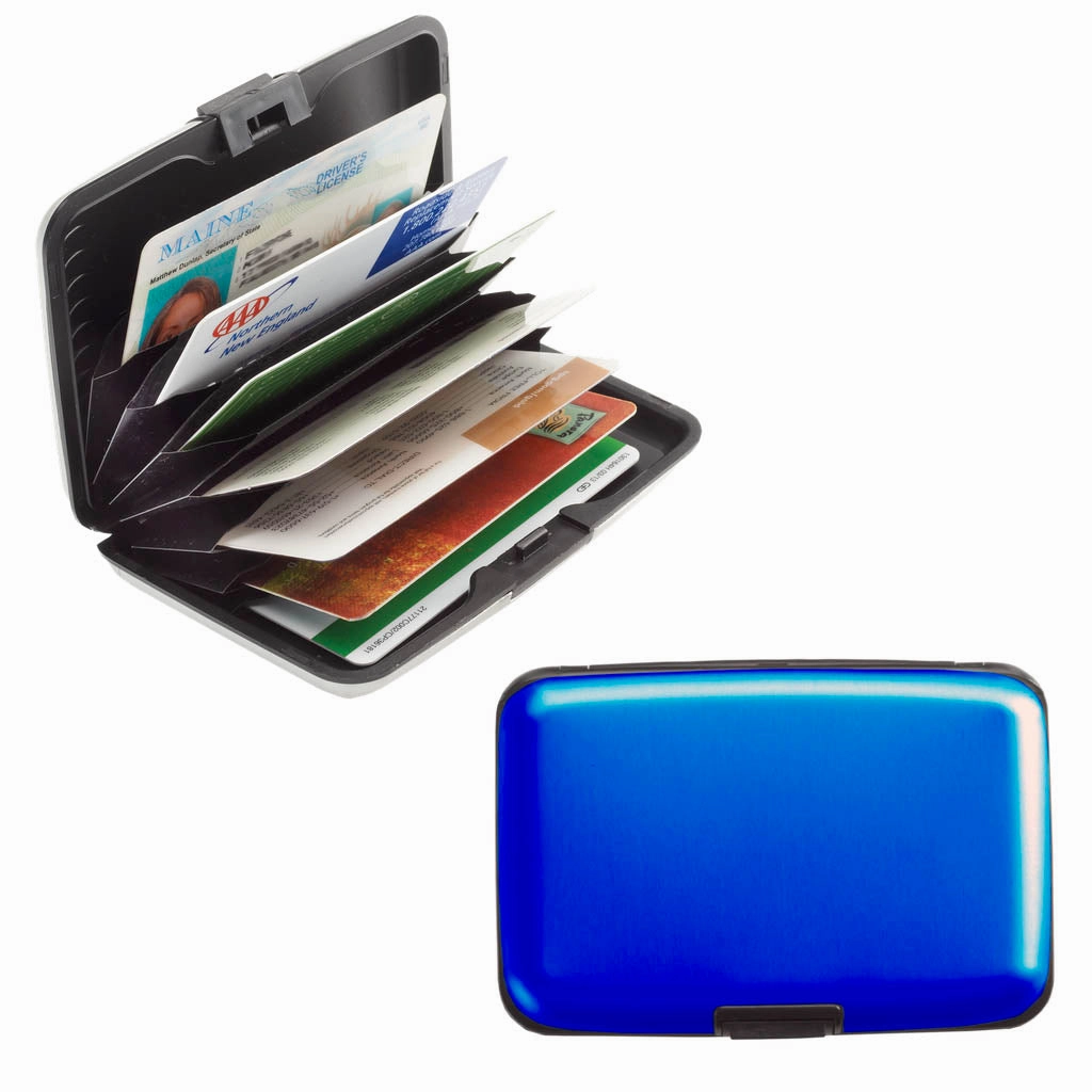 Aluminum Rfid Card Holder Secure Travel Case Anti-Theft Mini Bag
