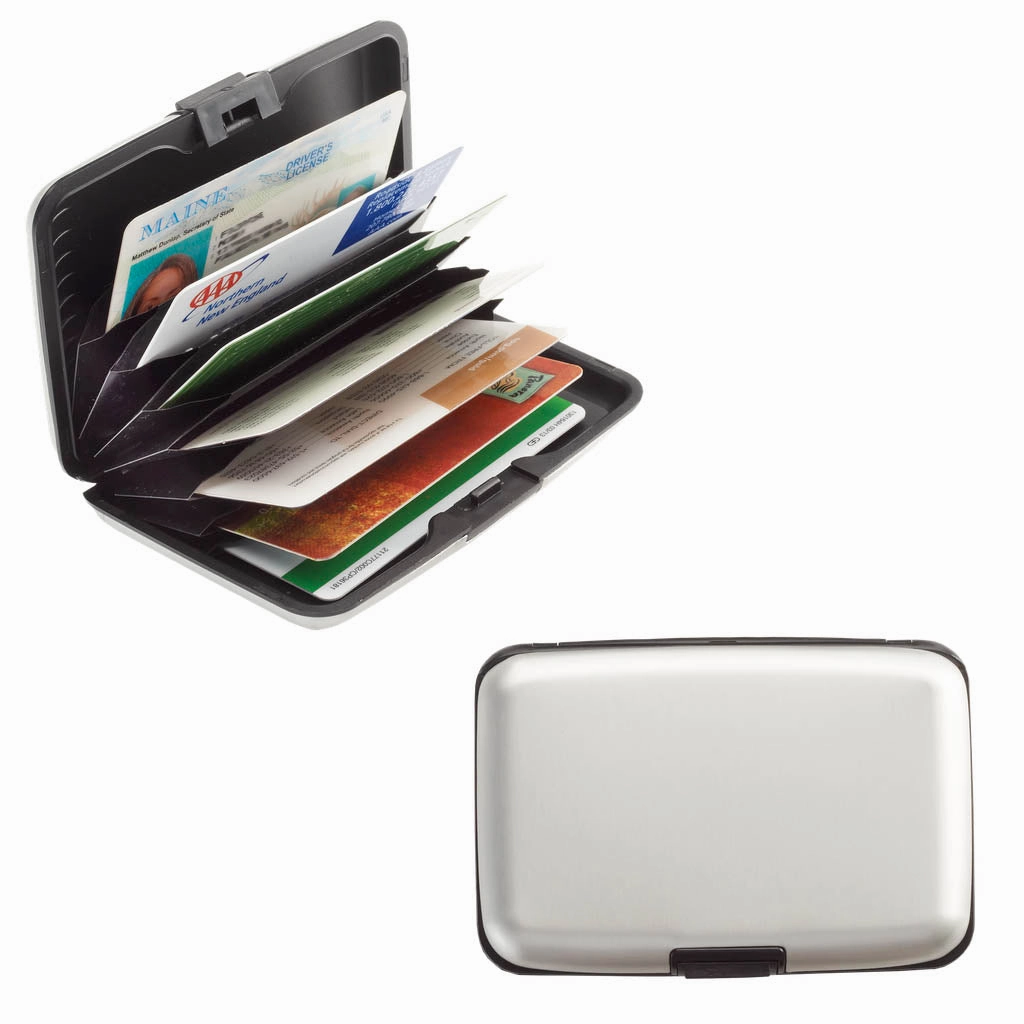 Aluminum Rfid Card Holder Anti-Theft Phone Case Travel Belt Bag