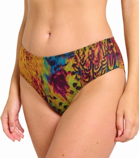 Amalfi Tan Through High Waisted Bikini Brief womens beach swimwear, stylish womens swim sets