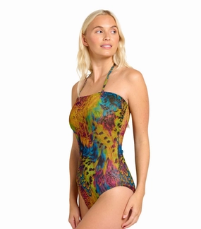 Amalfi Tan Through Tube Swimsuit womens beach swimwear, stylish womens swim sets