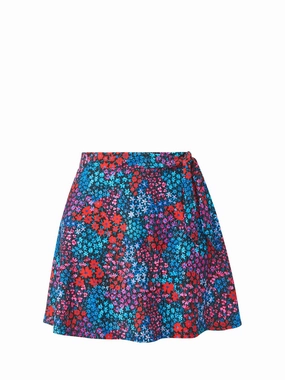 Amy Swim Skirt In Bloom fashionable beach swimwear, modern womens bikinis