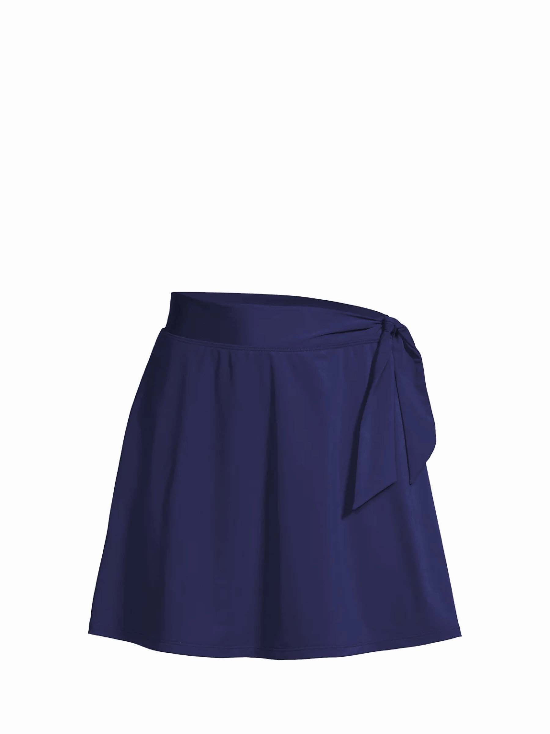 Amy Swim Skirt Navy Satin fashionable beach swimwear, modern womens bikinis