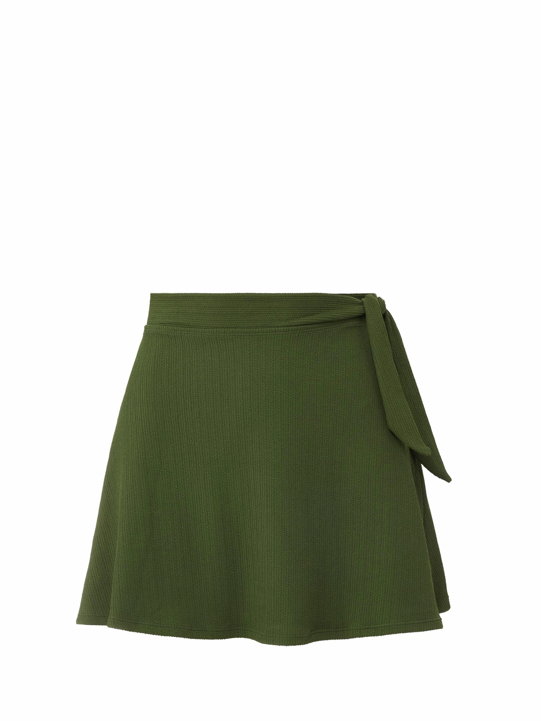Amy Swim Skirt Olive Texture high waist swimwear women, swimsuit for women beachwear