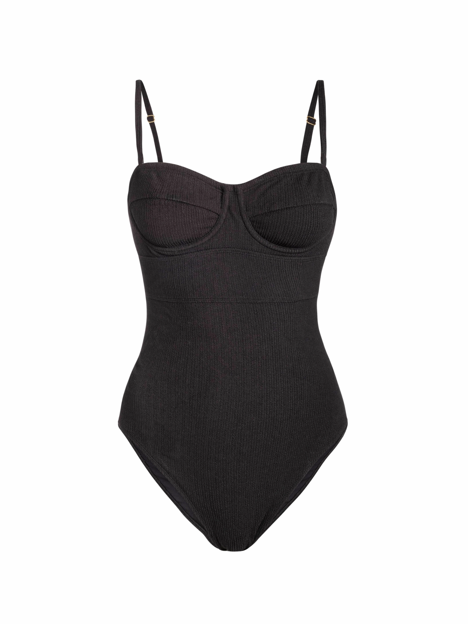 Anabel One Piece In Black Texture fashionable beach swimwear, modern womens bikinis