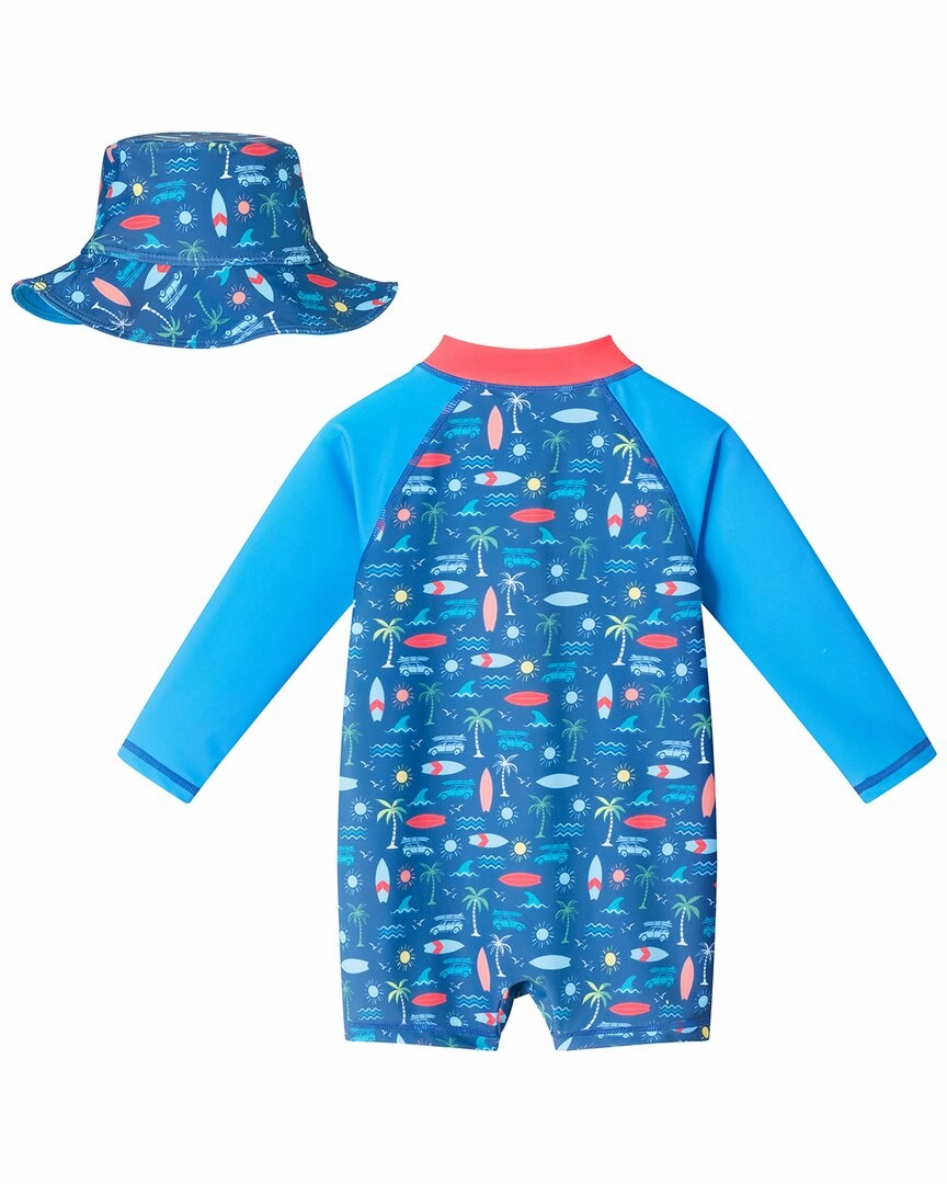 Andy & Evan Swim Romper & Hat