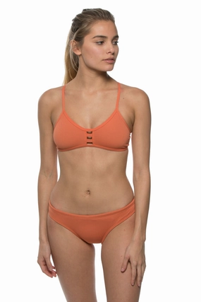 Andy Bikini Bottom - Terracotta mix and match bikinis, stylish women's bikini options