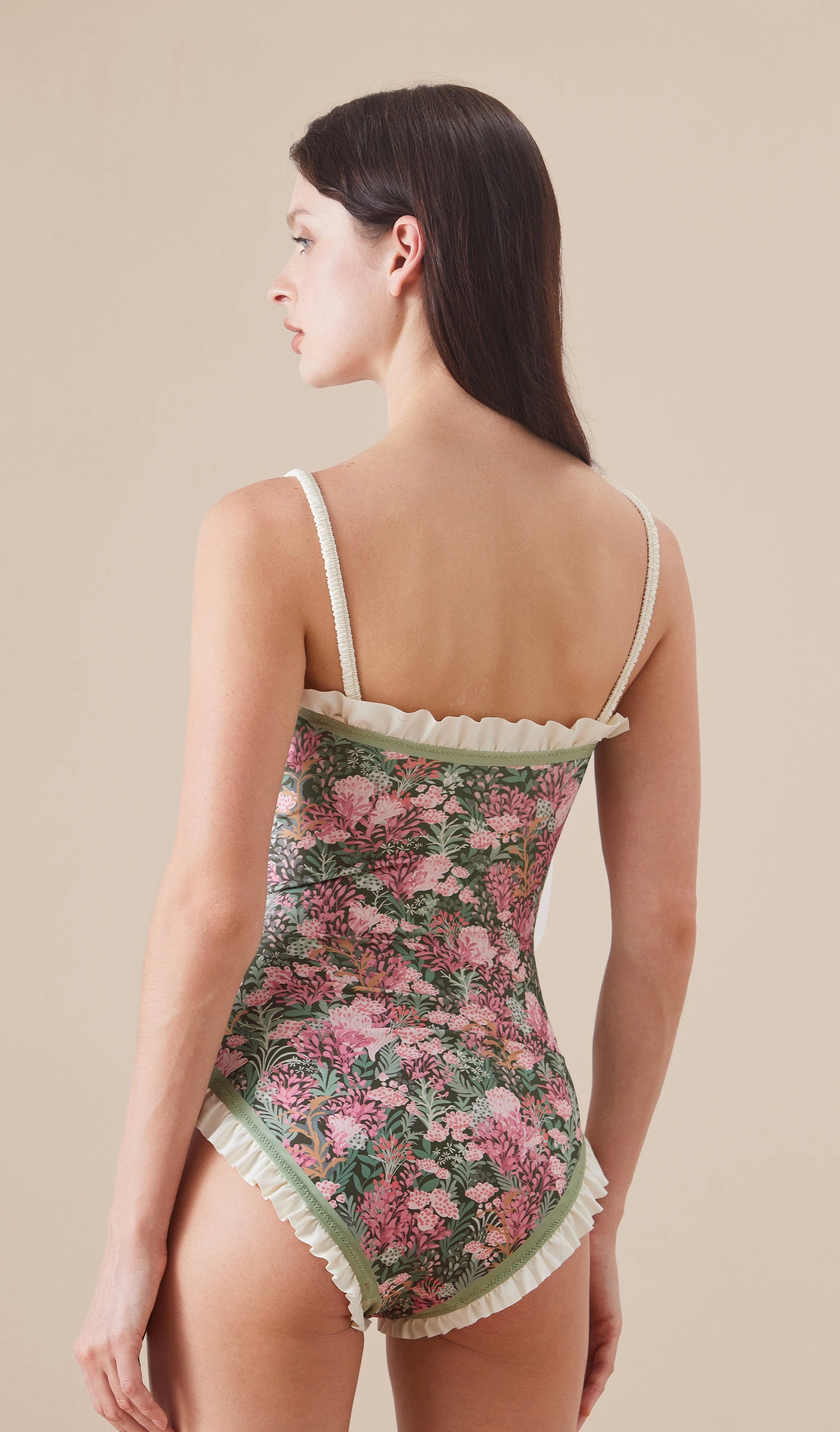 ANNABELLE Reversible Ruffle One Piece Swimsuit
