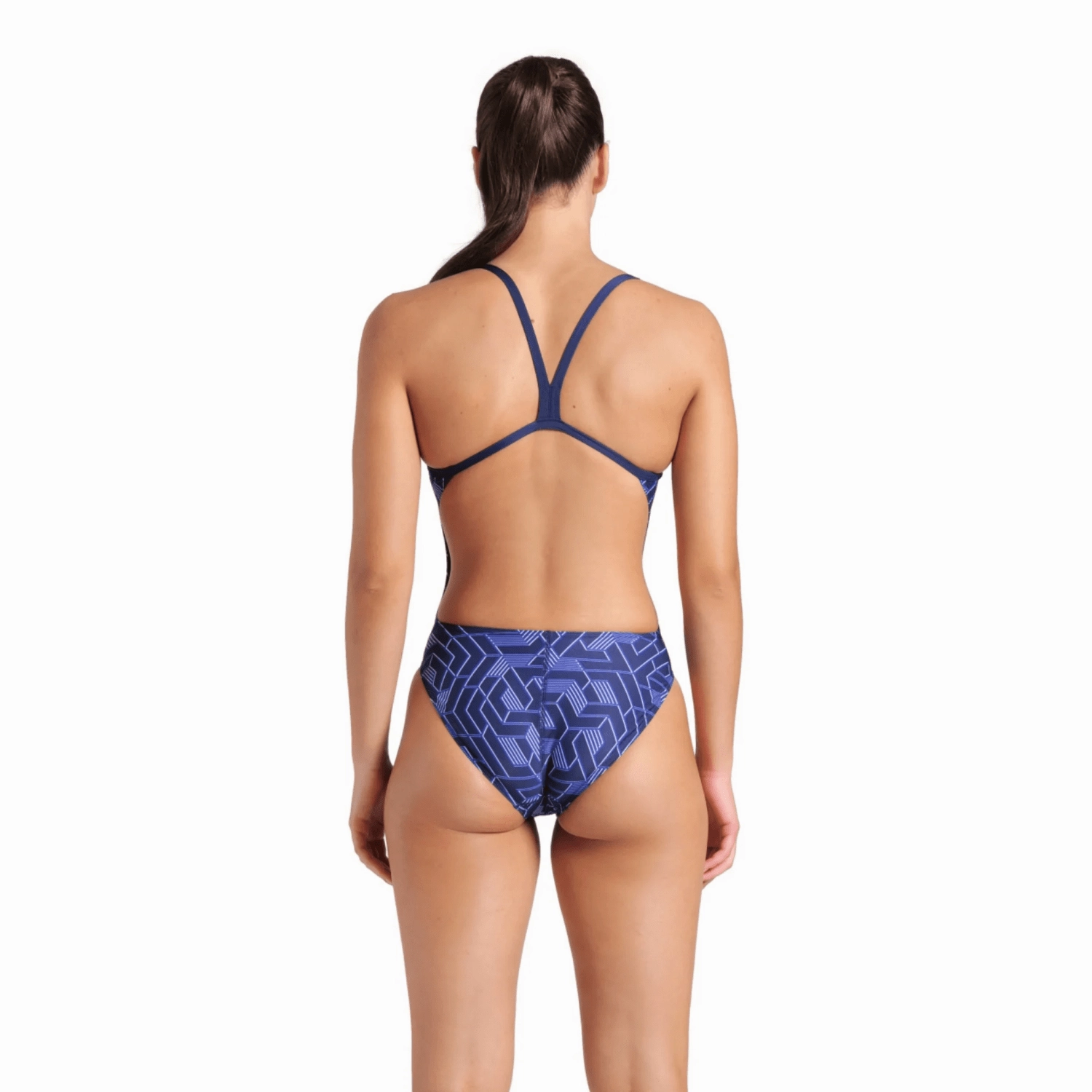 Arena Womens Escape Challenge Back Swimsuit - Navy/Team Navy