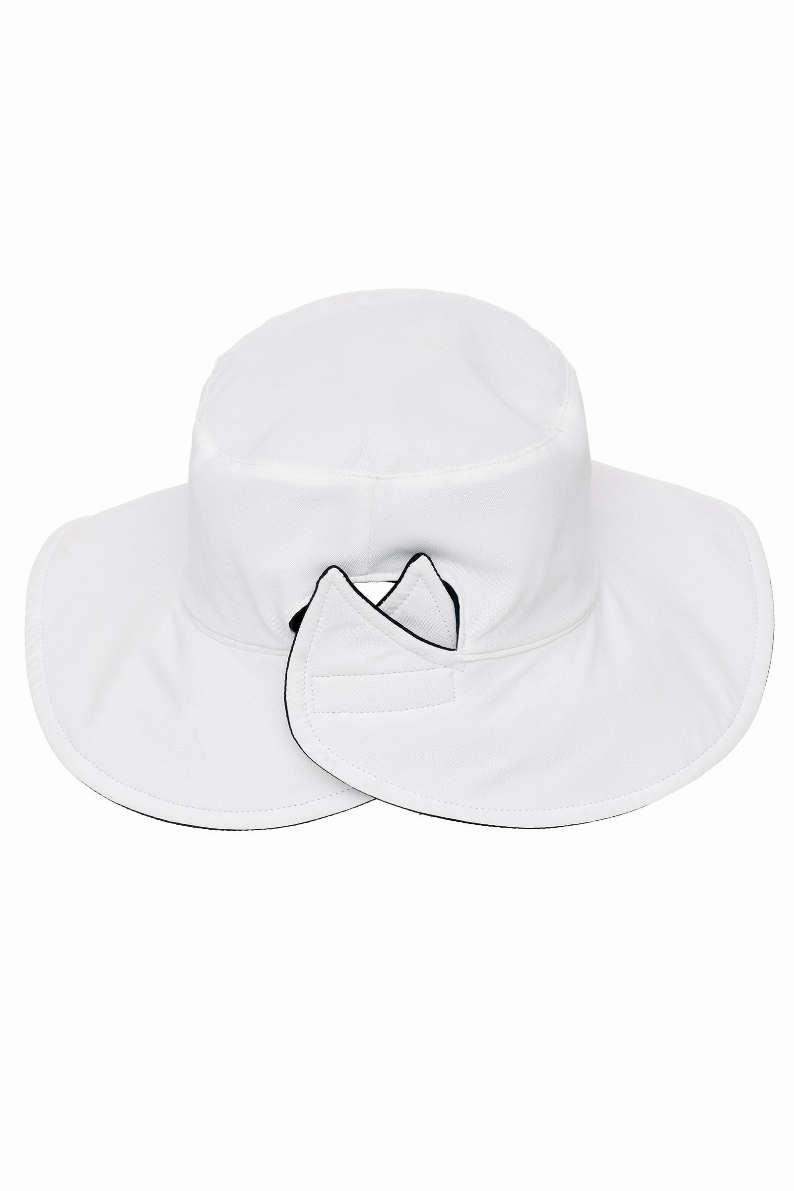 Ariel Reversible Pool Hat | White