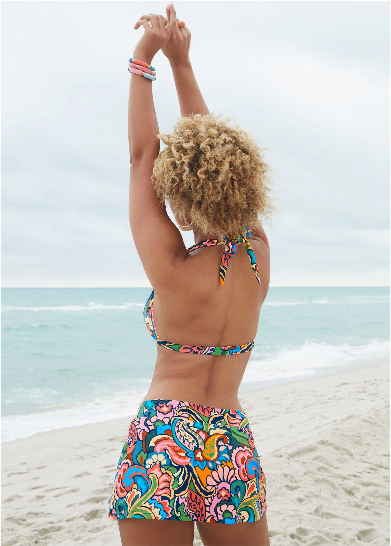 Aruba Swim Skirt - Fiesta Paisley
