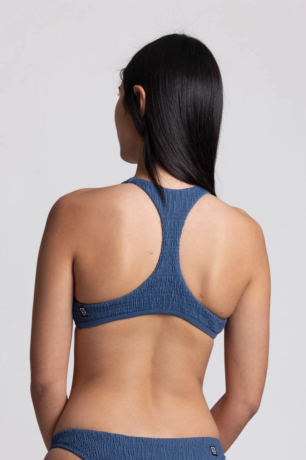 Aster Smocked Bikini Top - Laguna