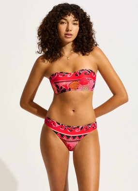 Atlantis Bustier Bandeau Bikini Top - Paradise Pink two-piece bikinis for women, trendy bikinis for beachwear