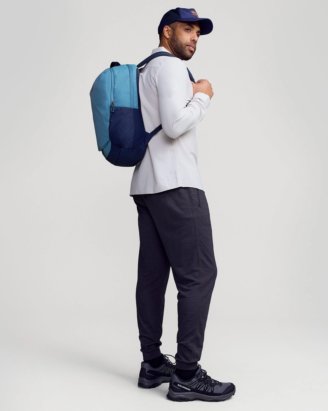 Travel Liner Bag Crossbody Travel Bag Axon Everyday Backpack - Washed Blue/Pure Navy