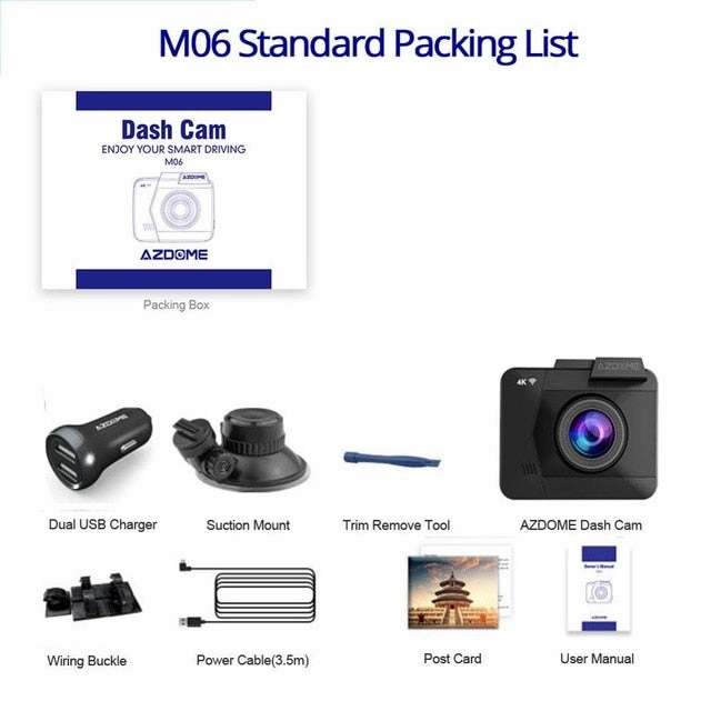 Azdome M06 4K Dash Cam With Built In Gps Online Exclusive Steal Grab It Now