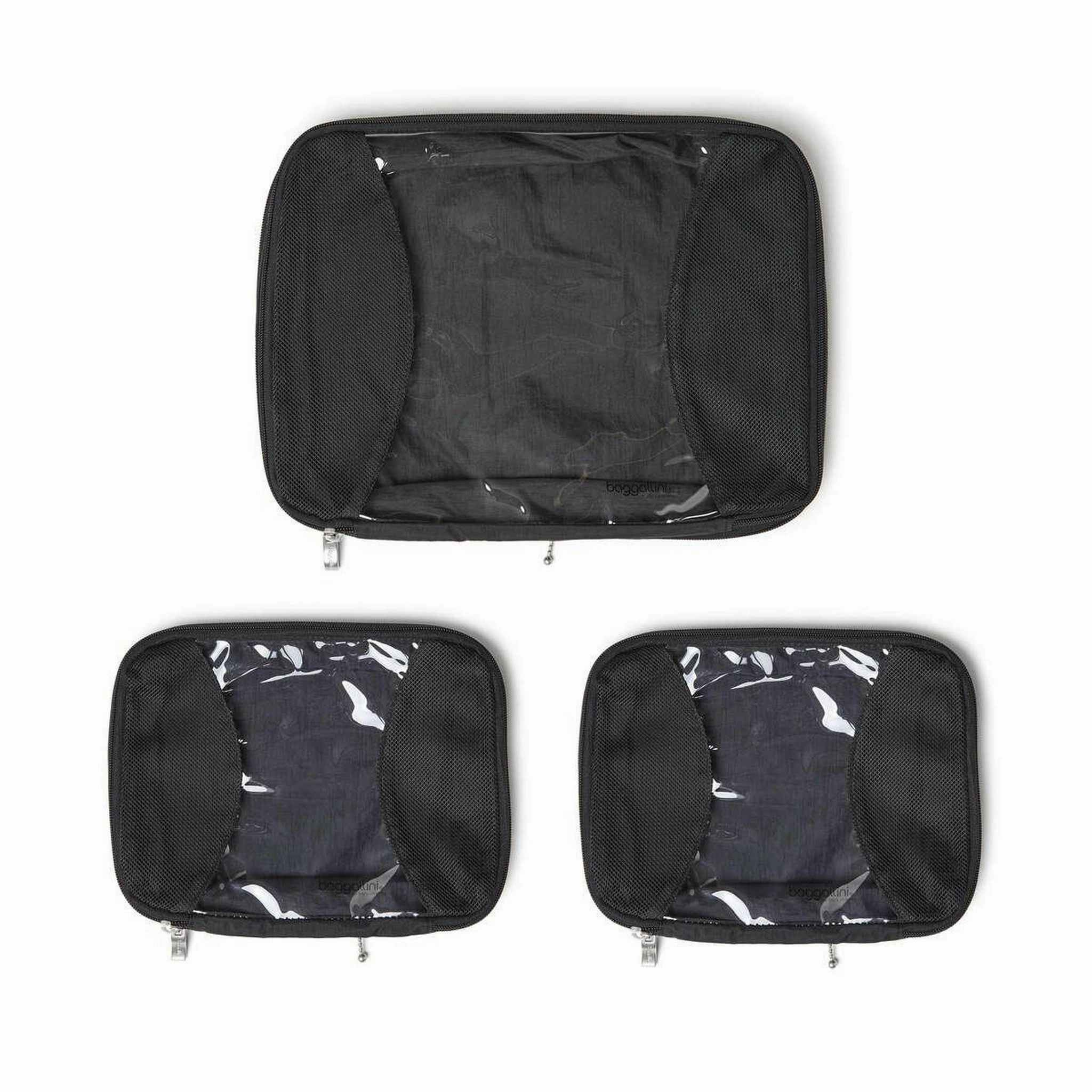 Compact Duffel Bag Baggallini Travel 2 Medium & 1 Large Compression Packing Cube Set