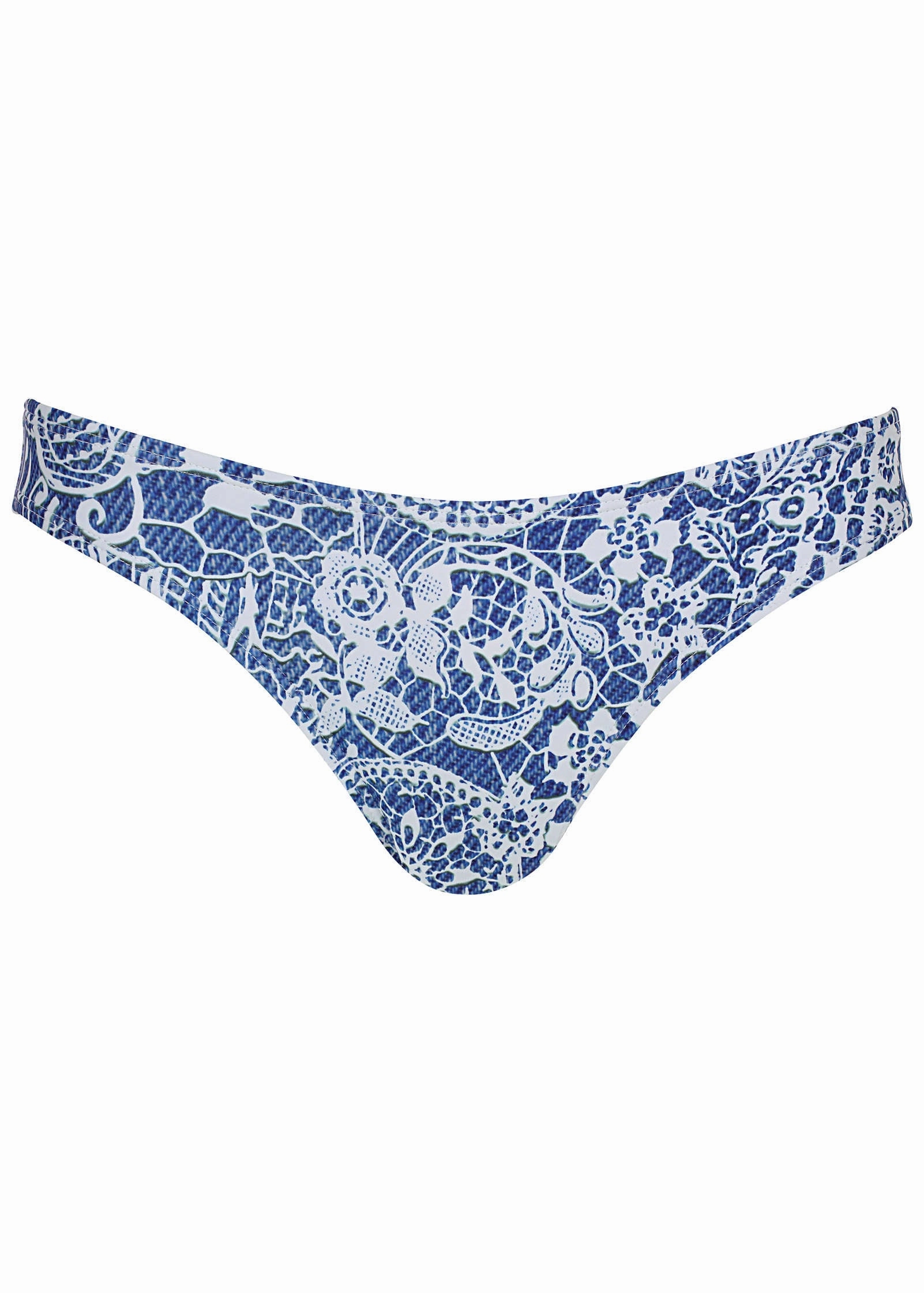 Bali Moderate Bottom - Denim Anglaise Paisley