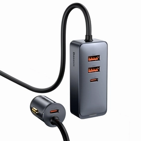 Last Chance Offer Baseus Share Together 2X Usb / 2X Usb Type C Car Charger 120W Pps Charger Grey (Ccbt-A0G)