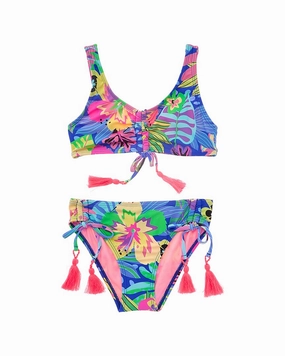 Beach Lingo 2pc Bralette & Hipster Swim Set stylish teen girl swimsuits, teen girls swimwear sets