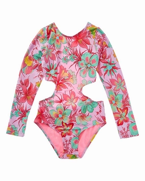 Beach Lingo Rash Suit stylish teen girl swimsuits, teen girls swimwear sets