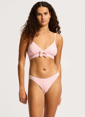 Beau Banded Triangle Bikini Top - Blossom affordable swimwear for women, chic swimsuits for women