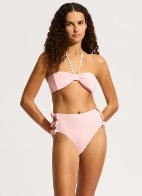 Beau High Waisted Bikini Bottom - Blossom high waist bikinis women, cheeky cut bikinis for women