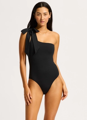 Beau One Shoulder One Piece - Black affordable swimwear for women, chic swimsuits for women