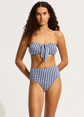 Bella Bandeau Bikini Top - Ultramarine affordable swimwear for women, chic swimsuits for women
