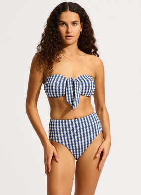 Bella High Waisted Bikini Bottom - Ultramarine push up bikinis women, sporty womens bikini sets