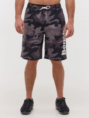 Bermuda Camo Swim Shorts mens full coverage swimwear, stylish mens swim trunks