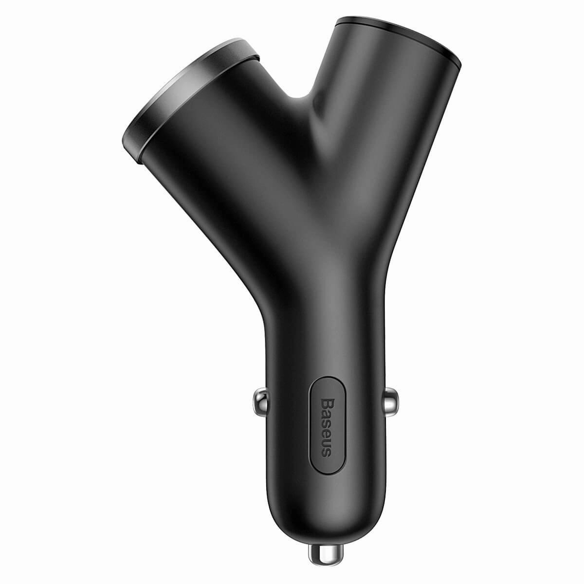 Baseus Y Type Car Charger Car Charger 2X Usb   Cigarette Lighter Socket 3.4A Black (Ccall-Yx01) Hot Sale Today
