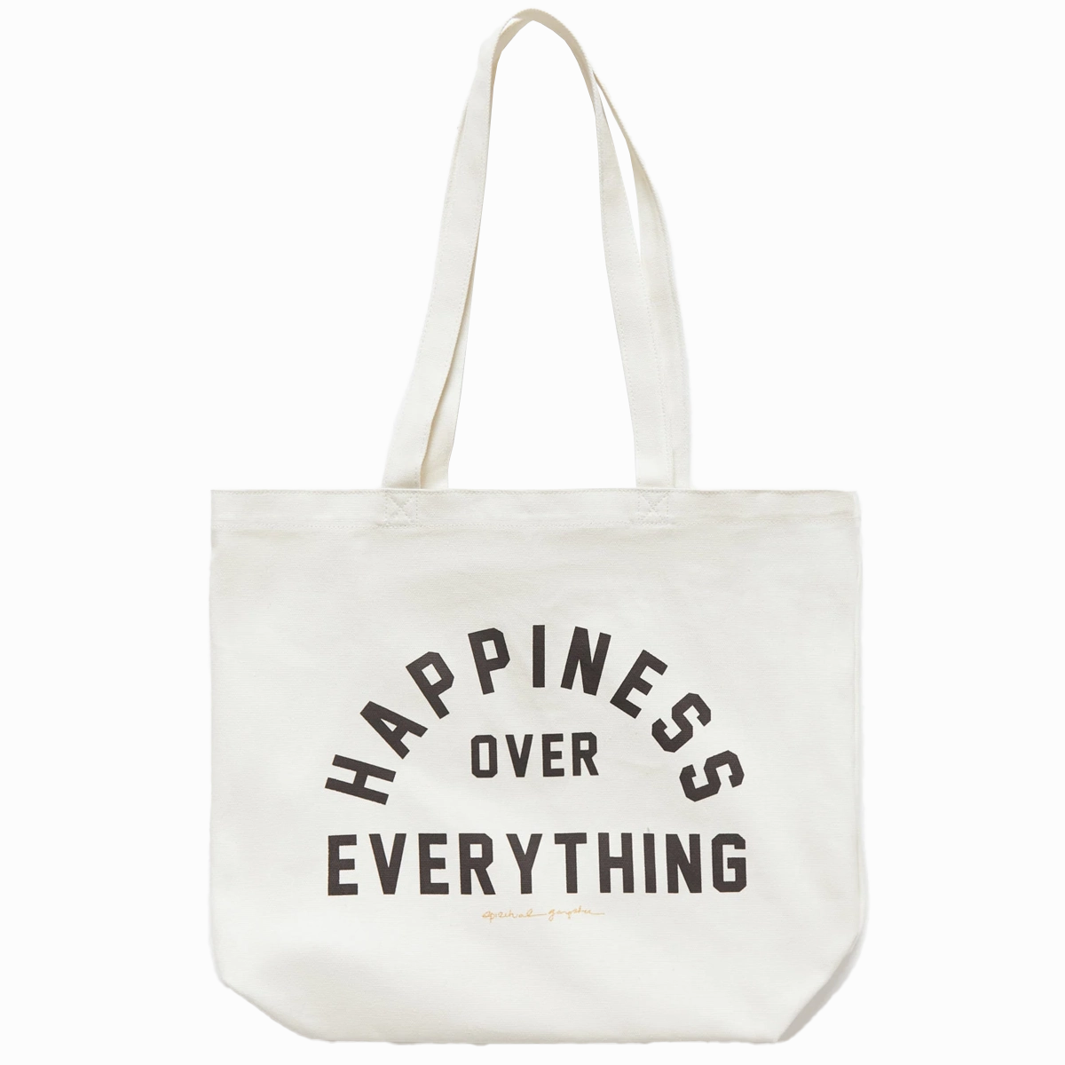 Happiness Canvas Tote Weekend Getaway Bag Utility Travel Bag