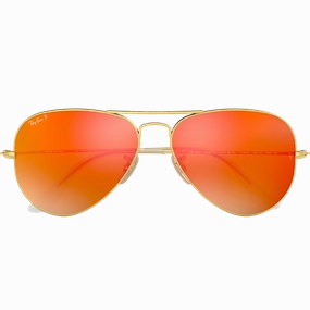 Online Exclusive Steal Todays Special Picks Aviator M - Matte Gold/Mirror Red