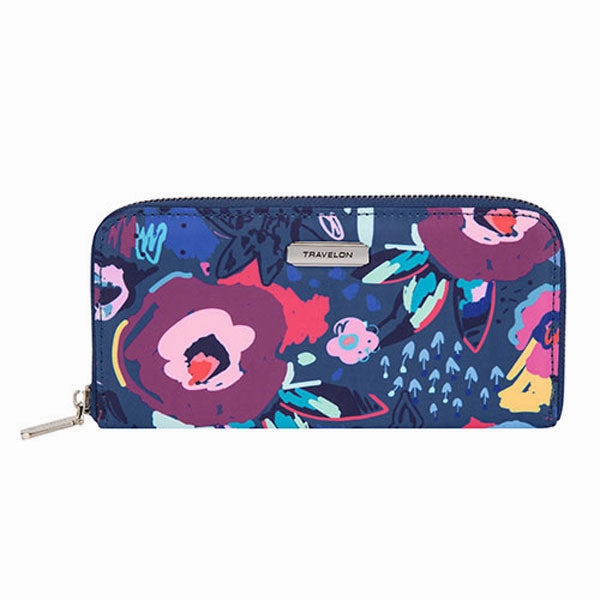 Anti-Theft Card Case Travel Safe Pouch Anti-Rfid Single Zip Wallet
